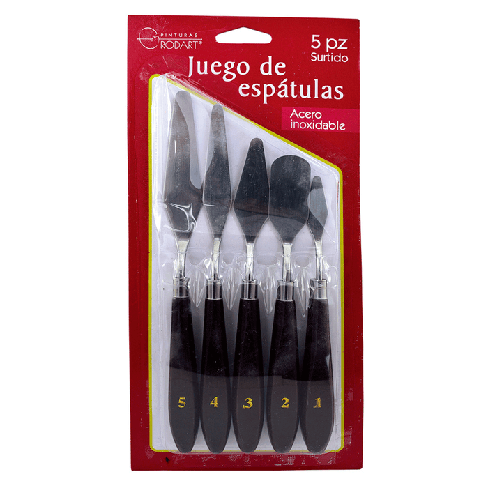 Set de 5 espatulas metalicas